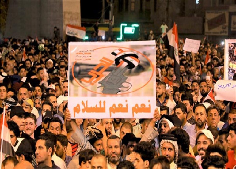 تظاهرات مسائية ترفض إدخال العراق في الصراع الإيراني ــ الأميركي