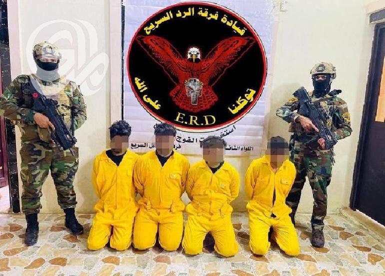 القبض على أربعة متهمين بتجارة المخدرات في محافظة الانبار