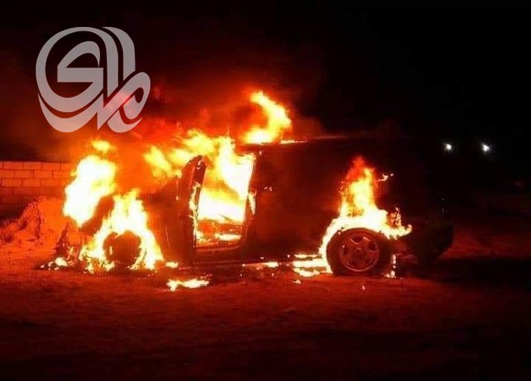 امرأة تحرق سيارة زوجها في ميسان لهذا السبب