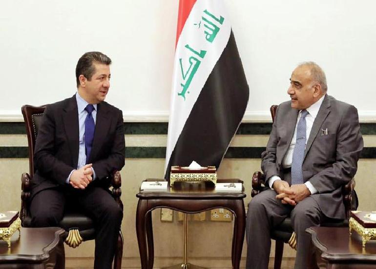 وفد كردي برئاسة رئيس حكومة الإقليم يزور بغداد ويلتقي الرئاسات الثلاث