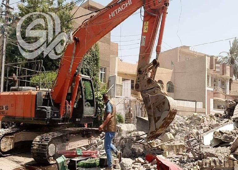 بيان من الدفاع المدني بشأن حادثة انهيار مطعم وسط بغداد