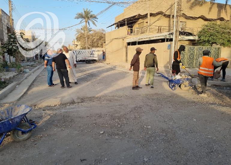 أمانة بغداد: فتح عدد من الأزقة المغلقة في حي العامل