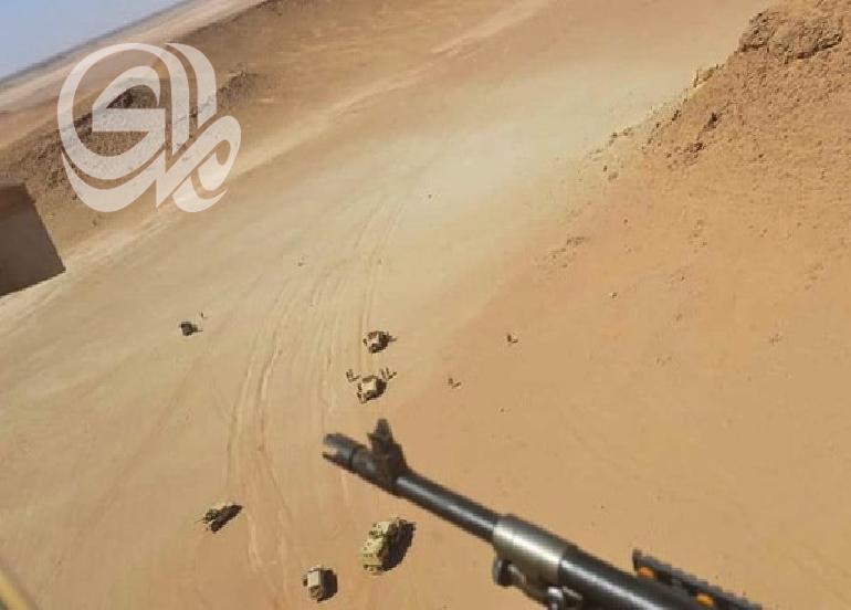 مطاردات بين قوة امنية وعجلة لداعش في صحراء الانبار