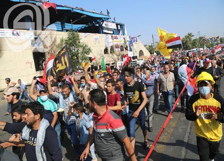 متظاهرون يشاغلون قوات الأمن في  الأحرار  والعلاوي