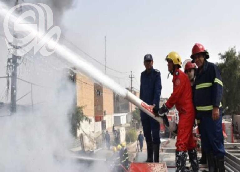 بغداد: إخماد حريق في بناية قرب البنك المركزي