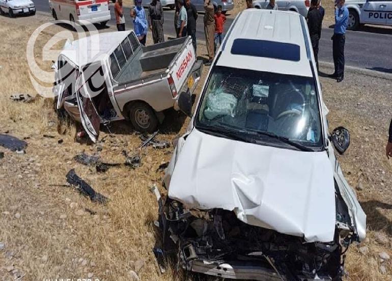 وفاة امرأة وإصابة 6 أشخاص بحادث سير في صلاح الدين