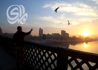 بالصور| شروق الشمس في بغداد بعدسة المدى
