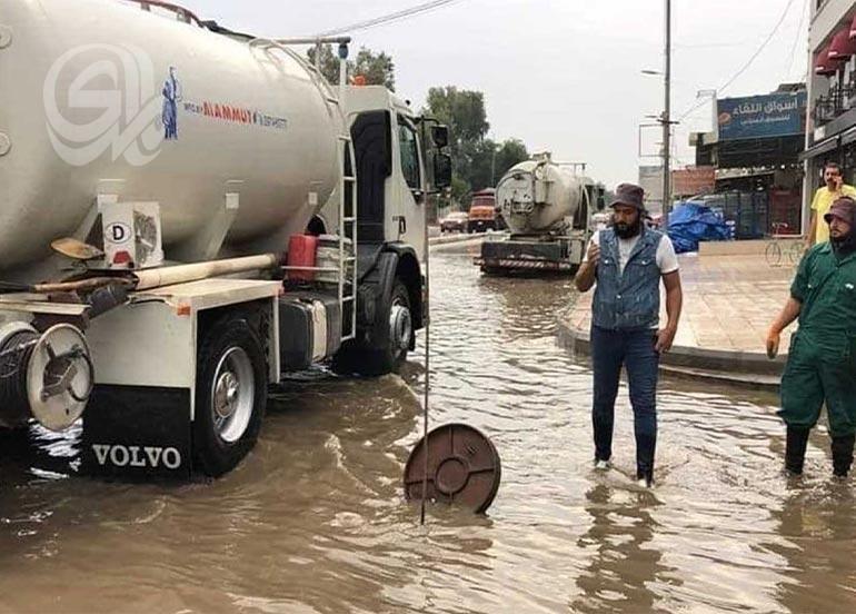 الأمطار تكشف فشل المشاريع.. وسامراء مليئة بالتخسفات!