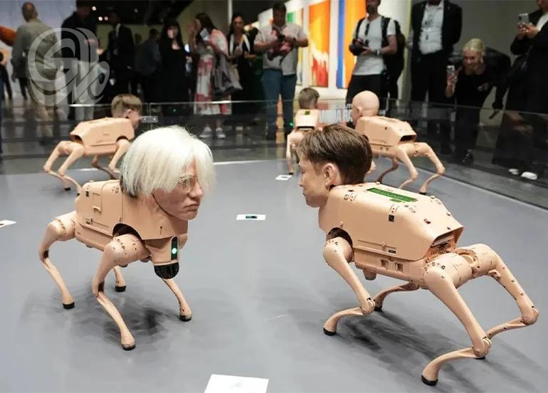 رؤوس مشاهير التكنولوجيا على كلاب روبوتية